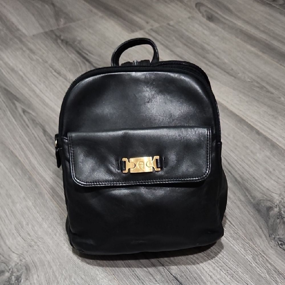 Y2K Black Etienne Aigner Backpack Sling Bag